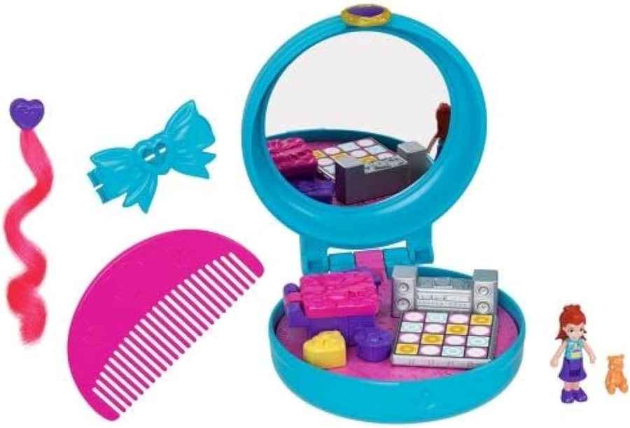 Polly Pocket Birthday Clip and Comb Compact