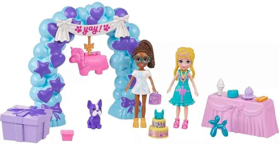 Polly Pocket Birthday Party Pack, 38 Pieces