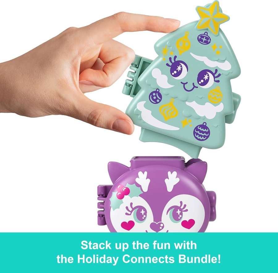 Polly Pocket Holiday Stackable Compact Bundle — view 2