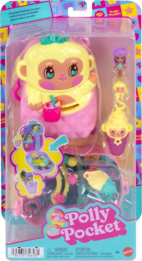 Polly Pocket Pineapple Monkey Compact — view 6