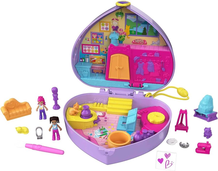 Polly Pocket Starring Shani Art Studio Compact