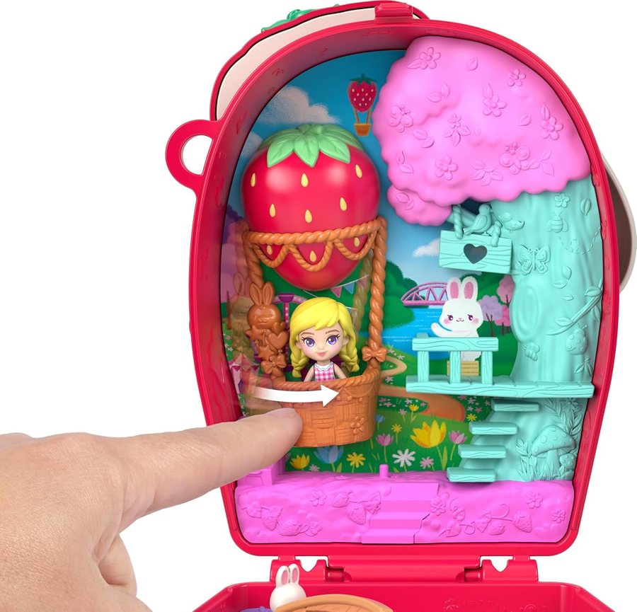 Polly Pocket Strawberry Picnic Bunny Compact — view 5