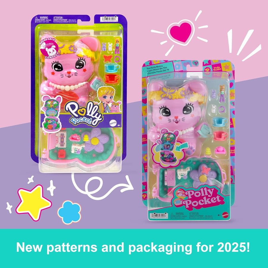 Polly Pocket Tea Party Bunny Compact — view 6
