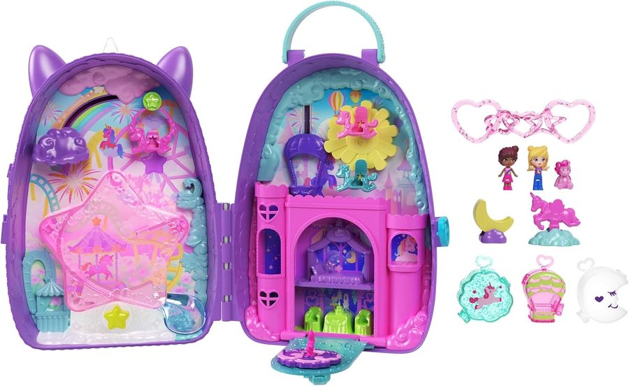 Polly Pocket Unicorn Backpack Playset — view 3